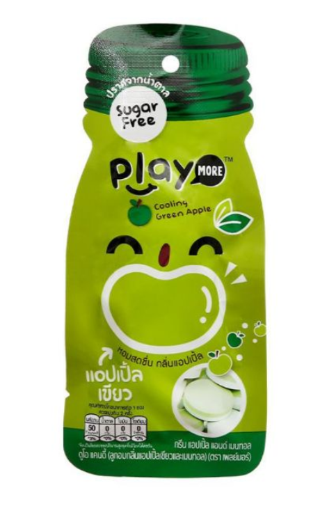 PLAY MORE CANDY COOLING GREEN APPLE 12g