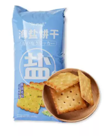 YuZhiWei Sea Salt Cracker Biscuit - Shallot 206g
