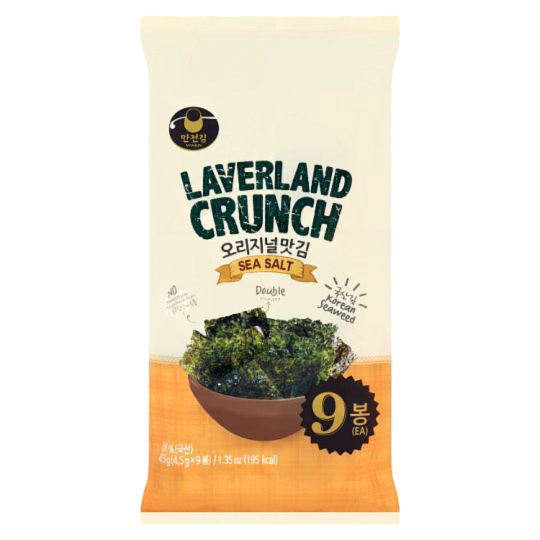 MANJUN LAVERLAND SEAWEED SEA SALT 9X4.5G