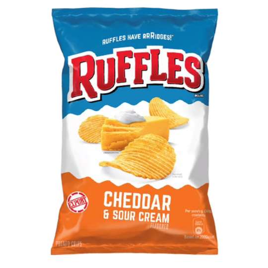 RUFFLES CHEDDAR N SOUR CREAM 170G