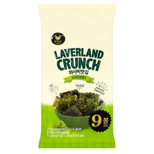 MANJUN LAVERLAND SEAWEED WASABI 9X4.5G