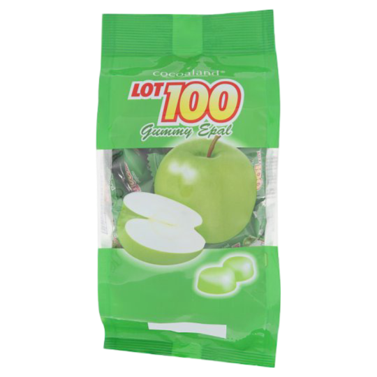 LOT 100 GUMMY JELLY APPLE 130G